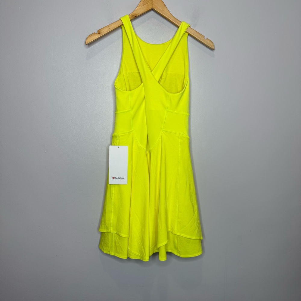 LULULEMON Court Crush Dress in Electric Lemon 6 - Picture 11 of 16